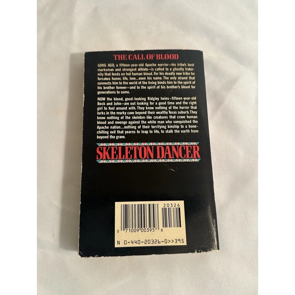 ALAN ERWIN DELL 1ST EDITION - Skeleton Dancer 1989 (Paperbacks From Hell)